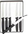 R H. Forschner by Victorinox 6-Piece 4-1/2-Inch Wavy Edge Steak Knife Set, Black Polypropylene Handles