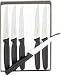 R H. Forschner by Victorinox 6-Piece 4-1/2-Inch Wavy Edge Steak Knife Set, Black Polypropylene Handles