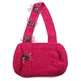 Alpaca wool handbag, 'Sparkling Kites'