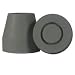 Quad Cane Tips with Small Base Fits 1/2-Inches Diameter Canes, Grey - 4/Pack (#46032)
