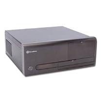 Silverstone Lascala LC20M Black ATX HTPC Home Entertainment PC Case with VFD, Remote Control, Front USB, FireWire and Audio Ports