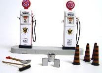 Unique Replica Die Cast Car Kit Accessory 1950 Gas Pump White High Quality Christmas Gifts