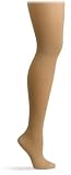 Truform 20-30 Thigh High Closed-Toe Hose with Beaded Top, Beige, Large