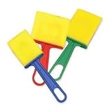 CKC5218 - Foam Paint Brushes, 3 W, 10/ST, Wooden Handle