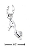 Sterling Silver Open Toe High Heel Shoe Charm