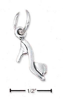 Sterling Silver Open Toe High Heel Shoe Charm