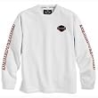 Harley-Davidson&reg; Men's Long-Sleeve Crew Neck T-Shirt. Embroidered logo. 98221-06VM; 98222-07VM