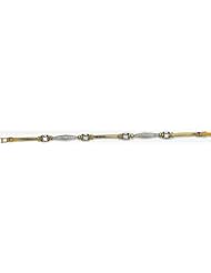 14k Imported Cubic Zirconia Bracelet 7"