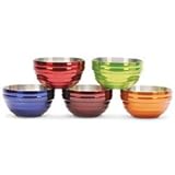 IMAGE OF Vollrath 4658715 Dazzle Red Colored Insulated Serving Bowl, Round, 3/4