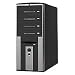 Linkworld 316P Schwarz PC Gehäuse MidiTower 4 x 5.25 Schwarz-silber