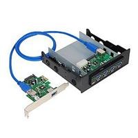 Superspeed USB3.0 Bay Hub Kit with A Frontaccessible 4PORT Bay Hub  A 2-PORT Pci