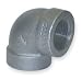 Industrial Grade 1LBG6 Elbow, 90 Deg, Galv Malleable Iron, 3/8 In