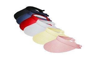 Clarke Wide Cloth Visor With Twister-NAVY-
