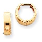 14k Polished Hinged Hoop Earrings