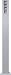 Gira 135626 Energies&auml;ule H&ouml;he 1600mm, 4 Leereinheiten Farbe Alu