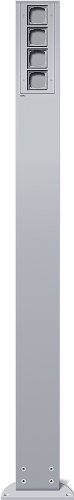 Gira 135626 Energies&auml;ule H&ouml;he 1600mm, 4 Leereinheiten Farbe Alu