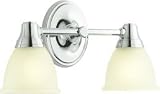 KOHLER K-11366-CP Transitional Double Wall Sconce for Forte Faucet Line, Polished Chrome