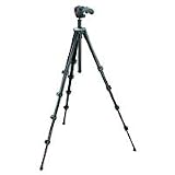 Bogen - Manfrotto Modo Maxi Black Tripod Legs with Hybrid Joystick Ball Head with Manfrotto MBAG Tripod Bag