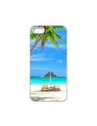 Office Product: Fashionable Designed iPhone 5/5s Case with Ocean Theme Summer Beach Palm Tree - Sea Life Phone Case