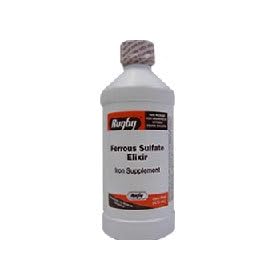 Click here to buy Ferrous Sulfate Elixir Iron Supplements By Rugby Laboratories - 16 Oz by Ferrous.