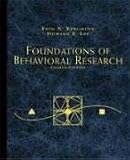 Foundations of Behavioral Research (Kerlinger, Foundations of Behavioral Research)