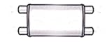 Full Boar Performance Exhaust Muffler - 2.25 ID X 2.25 OD