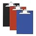NAT01540 Plastic Clipboard, Recycled, 1 Cap, 8-1/2x12, Black