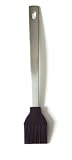 Orka 15-Inch Stainless Steel Handle and Silicone Basting Brush, Black