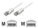 Blue World Bleil CAT.5 Connetor Cabel STP, Westernplug grau 7.50M