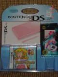Nintendo Ds Lite Pink Coral Game System Bundle Pack w/ Super Princess Peach Game with Assorted Skins