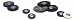 UNMOUNTED WHEEL BRUSH 5/8" DIAMETER STIFF 1/8" ARBOR HOLE BOX OF 12