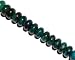 Chrysocolla rondelle beads, 10x6mm, sold per 16-inch strand.
