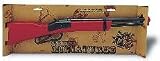 Minature Saddle Gun, Wood & Steel, Fires Roll Caps, Bulk, Color Red or Blue