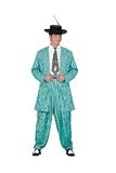 Pony Express - Turqoise Zoot Suit Mens Adult Halloween Costume