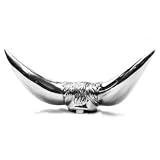 Chrome Bullhorn Hood Ornament Bull Horn Truck Accessory by Gem