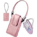 Motorola RAZR Fashion Bundle - Headset ( over-the-ear ) - wireless - Bluetooth - light pink