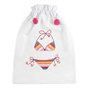 Wet Bathing Suit Bag, Bikini Palm Beach, by Zazendi