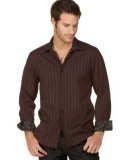 Kenneth Cole Reaction Dressy Striped Woven Shirt