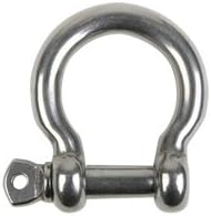 5 Pack Steel Screw Pin Shackle, 2.5cm x 2.8cm, 304 Stainless Steel Screw Pin Shackle, Steel Link Screw Twist Lock Shackle, SS, BRAND NEW