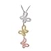 Rhodium Brass with Multi-Color Cubic Zirconia title=