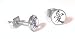 The Stainless Steel Jewellery Shop - 7mm Chinese Proverb - Love - Logo Studs (pair) - Includes a Velvet Jewellery Gift Pouch