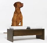 Meshidai Double Mocha Raised Pet Feeder - Medium