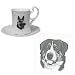 Greater Swiss Mountain Dog Cup and Saucer, Porcelain by Rosalinde