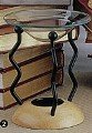 Aromatherapy Scented Oil Diffuser Wood Base with Black Wavy Stands
