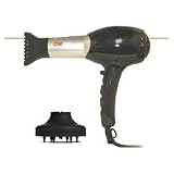 CHI Pro Low EMF Professional Hair Dryer With Diffuser - Model GF1505 - Black
