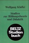 Studien zur Bildungstheorie