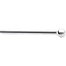 Solid 14KT White Gold 1.5mm Ball Straight Fishtail 3/4 - 18 Gauge