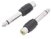 Lot Of 10 RCA Female To 1/4