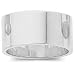10mm Flat Gents Wedding Band in Platinum