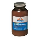 Rubber Cement, 8 oz. Bottle with Brush (HUN231)